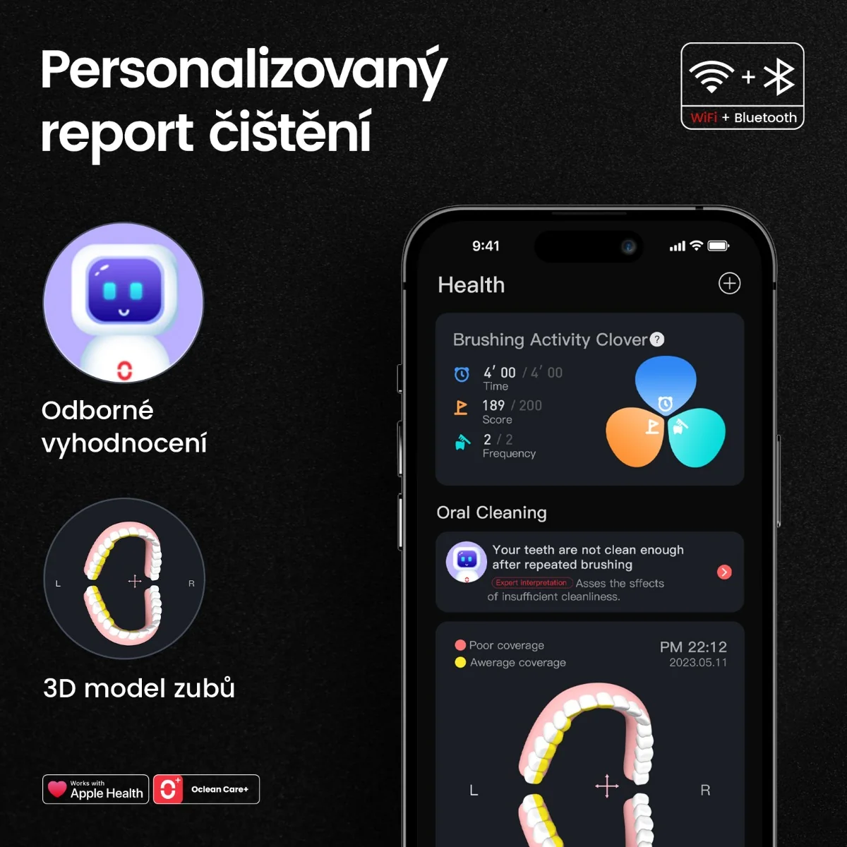 Oclean X Ultra S sonický kartáček černý