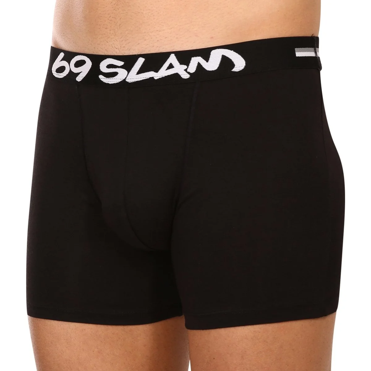 69SLAM Pánské boxerky fit bamboo plain (MBVPLN-BK) L