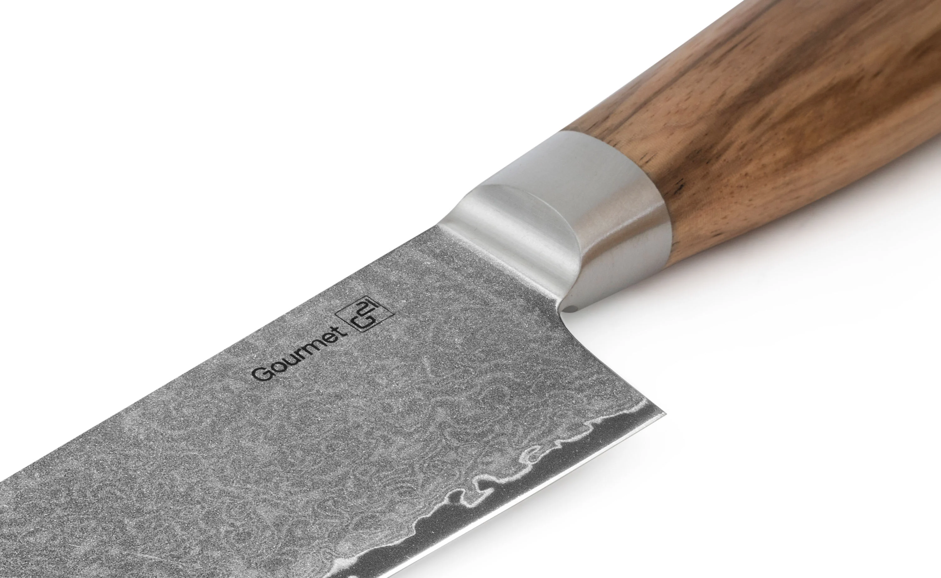 G21 Sada nožů Gourmet Damascus small box 3 ks, rukojeť zebrawood