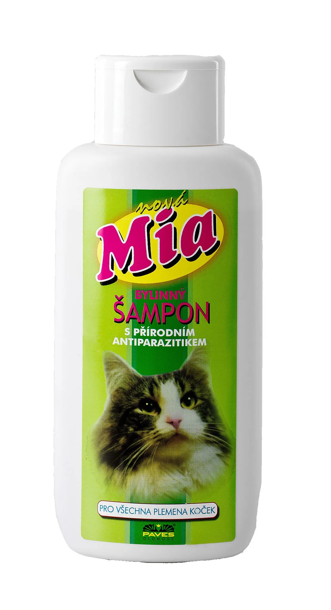 Mia Bylinný šampon s antiparazitní přísadou pro všechna plemena koček 250 ml
