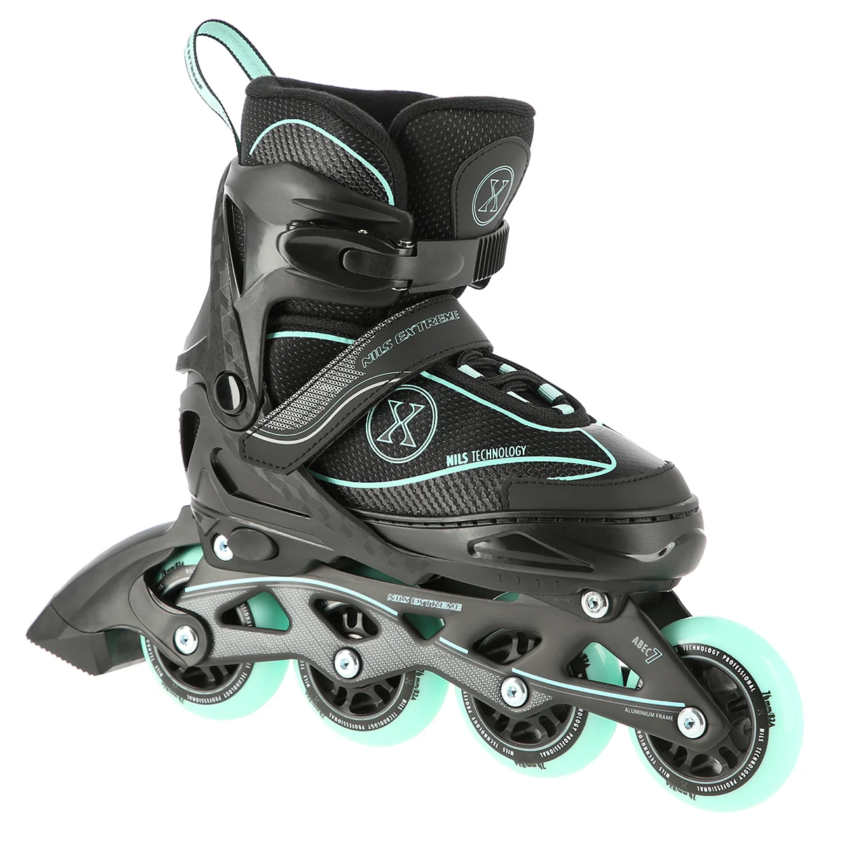 NILS EXTREME Kolečkové brusle NA11008 zelené Velikost: M(35-38)