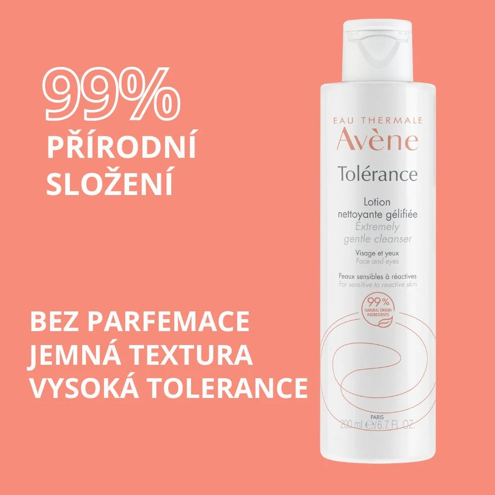 Avène Tolerance Velmi jemný odličovač pro citlivou až reaktivní pleť 200 ml