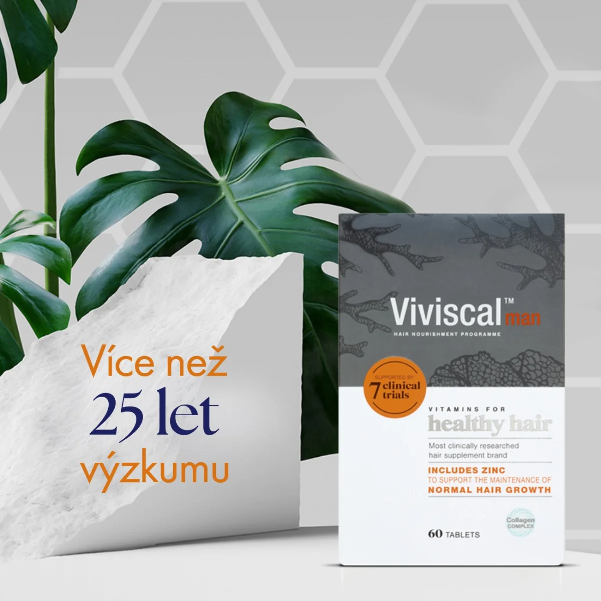 Viviscal Men Vitamíny pro zdravé vlasy 180 tablet