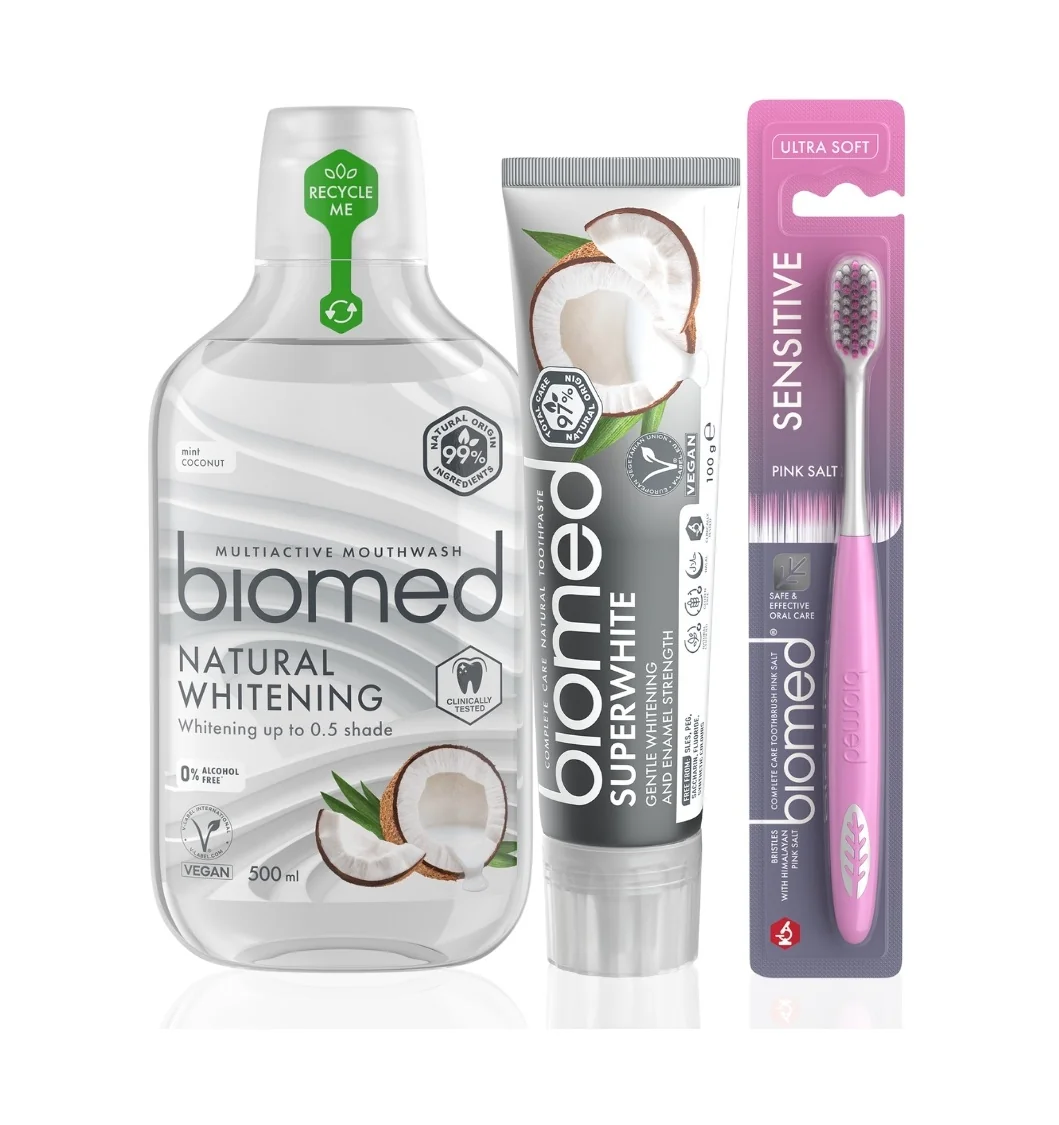 BIOMED Superwhite sada bělicí péče na zuby 3 ks