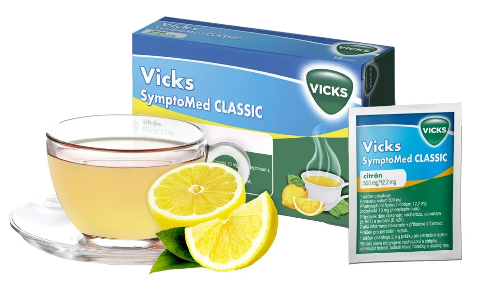 Vicks SymptoMed Classic  500 mg/12,2 mg citron 14 sáčků