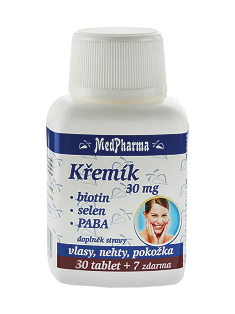 Medpharma Křemík 30 mg + Biotin + PABA 37 tablet