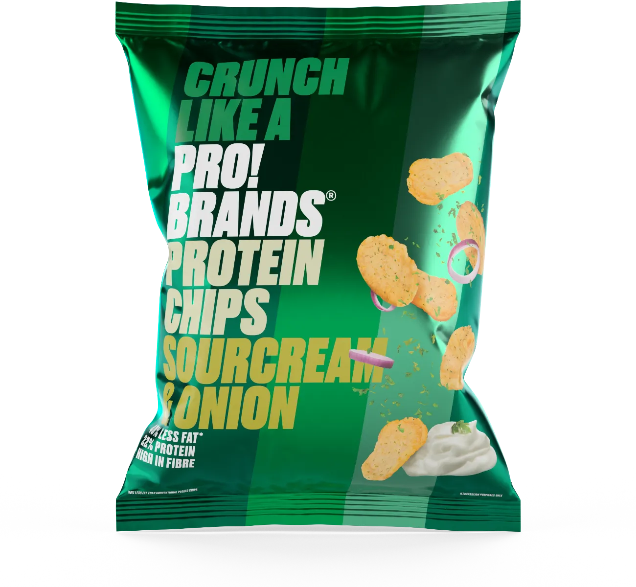 PRO!BRANDS Protein Chips smetana/cibule 50 g