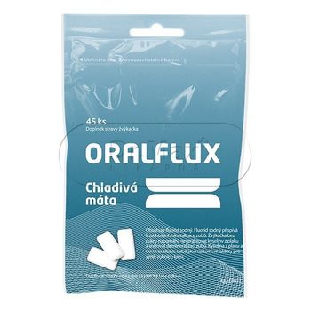 Oralflux žvýkačky chladivá máta 45ks 
