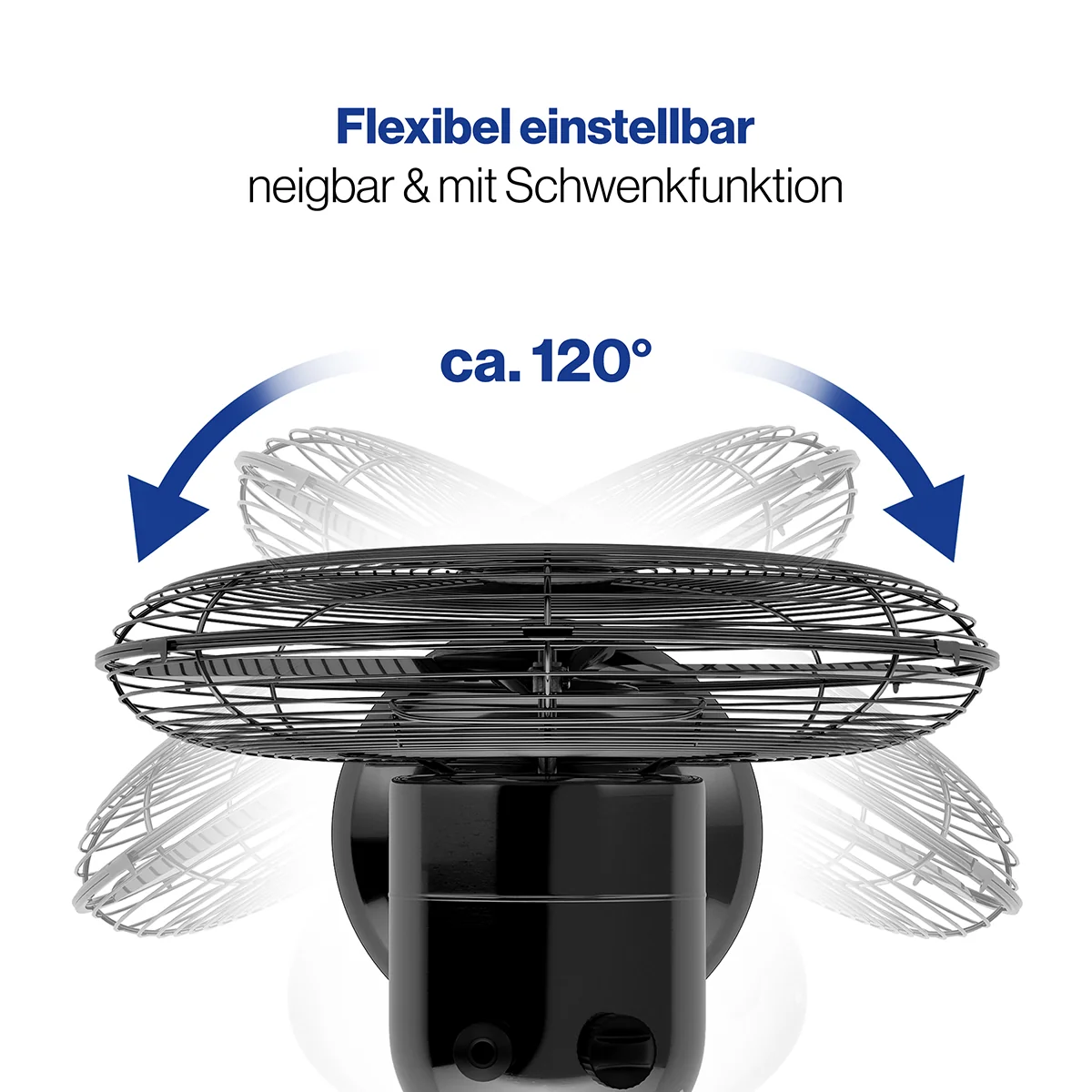 ProfiCare VL 3062 BK ventilátor 25cm kovový černý 