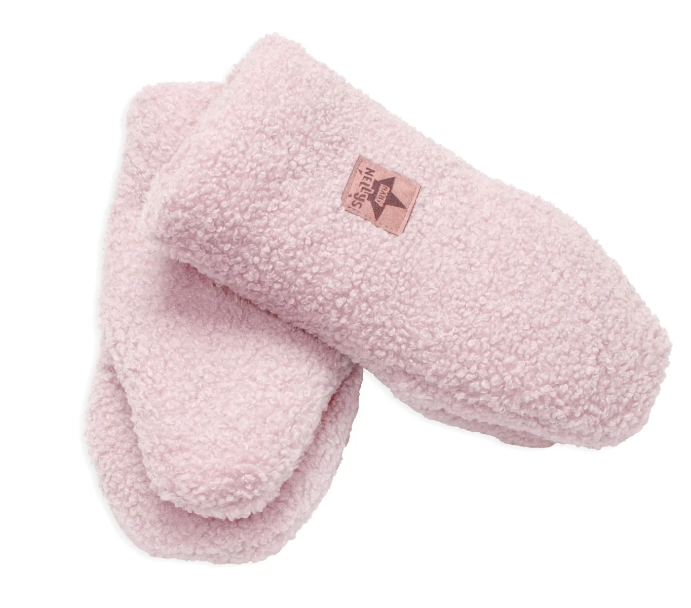 Baby Nellys Rukávník ke kočárku Beránek exclusiv, pudrově růžový