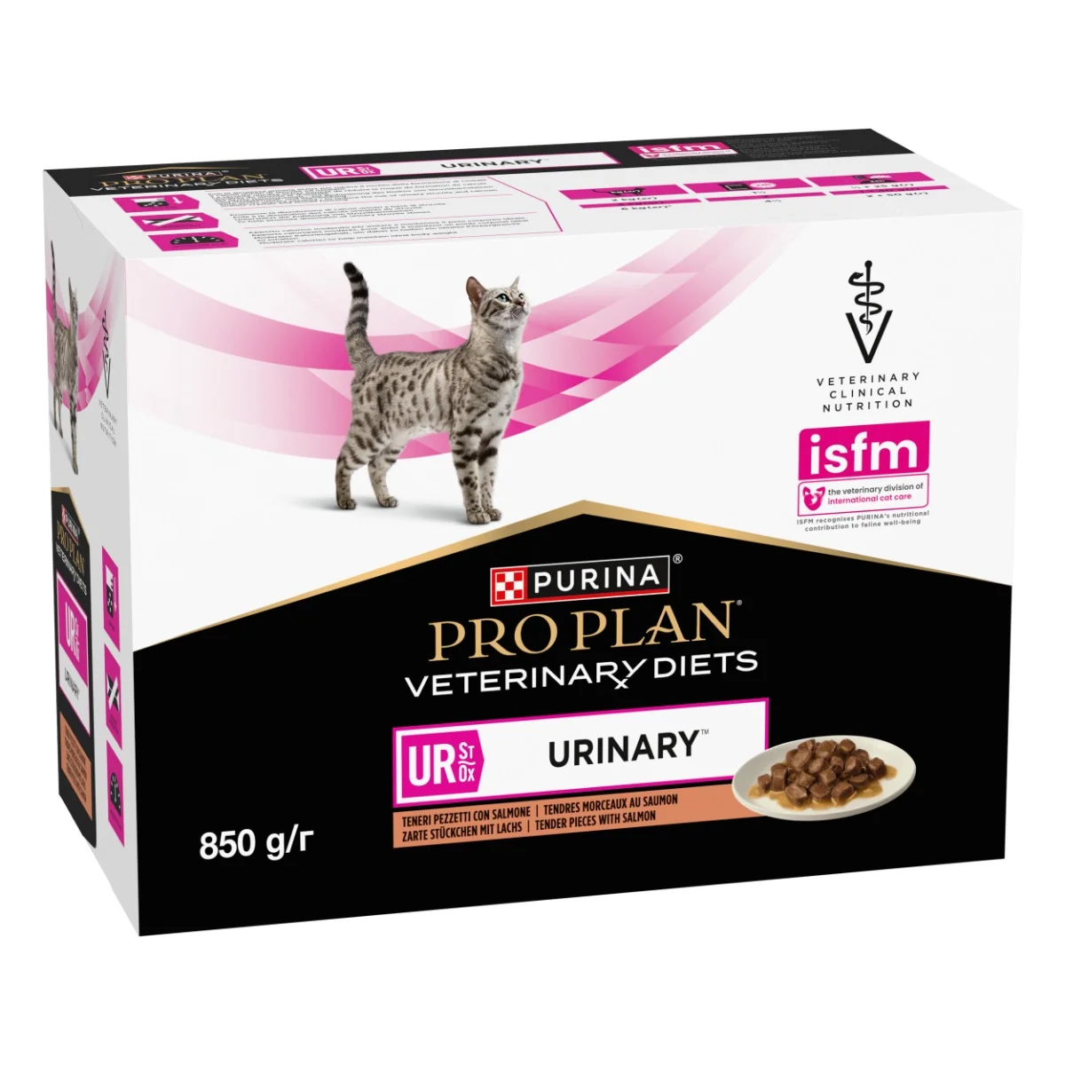 Purina Pro Plan Veterinární diety UR Urinary kapsičky pro kočky losos 10x85 g
