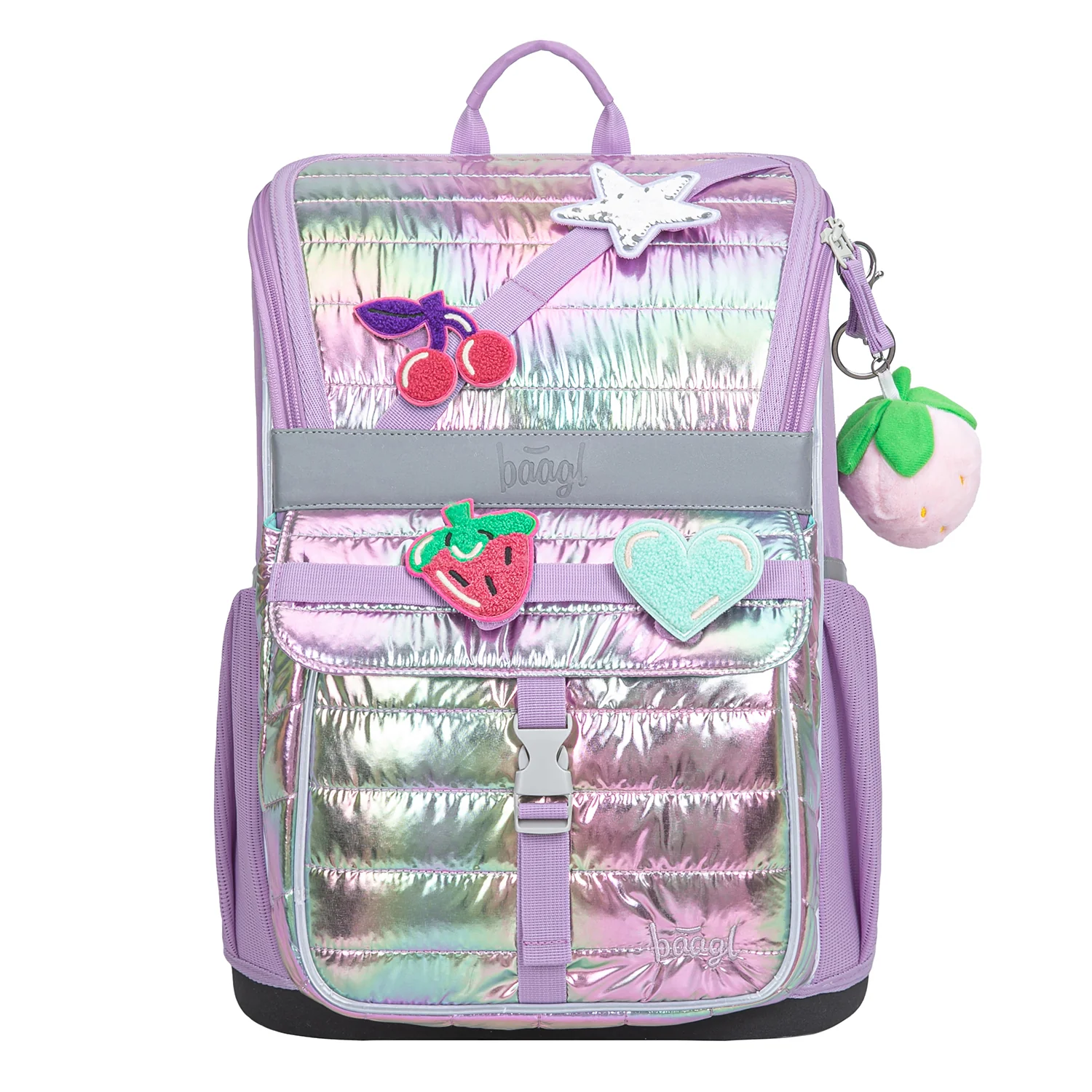 Baagl SET 5 Zippy Lavender: aktovka, penál, sáček, zástěra, peněženka