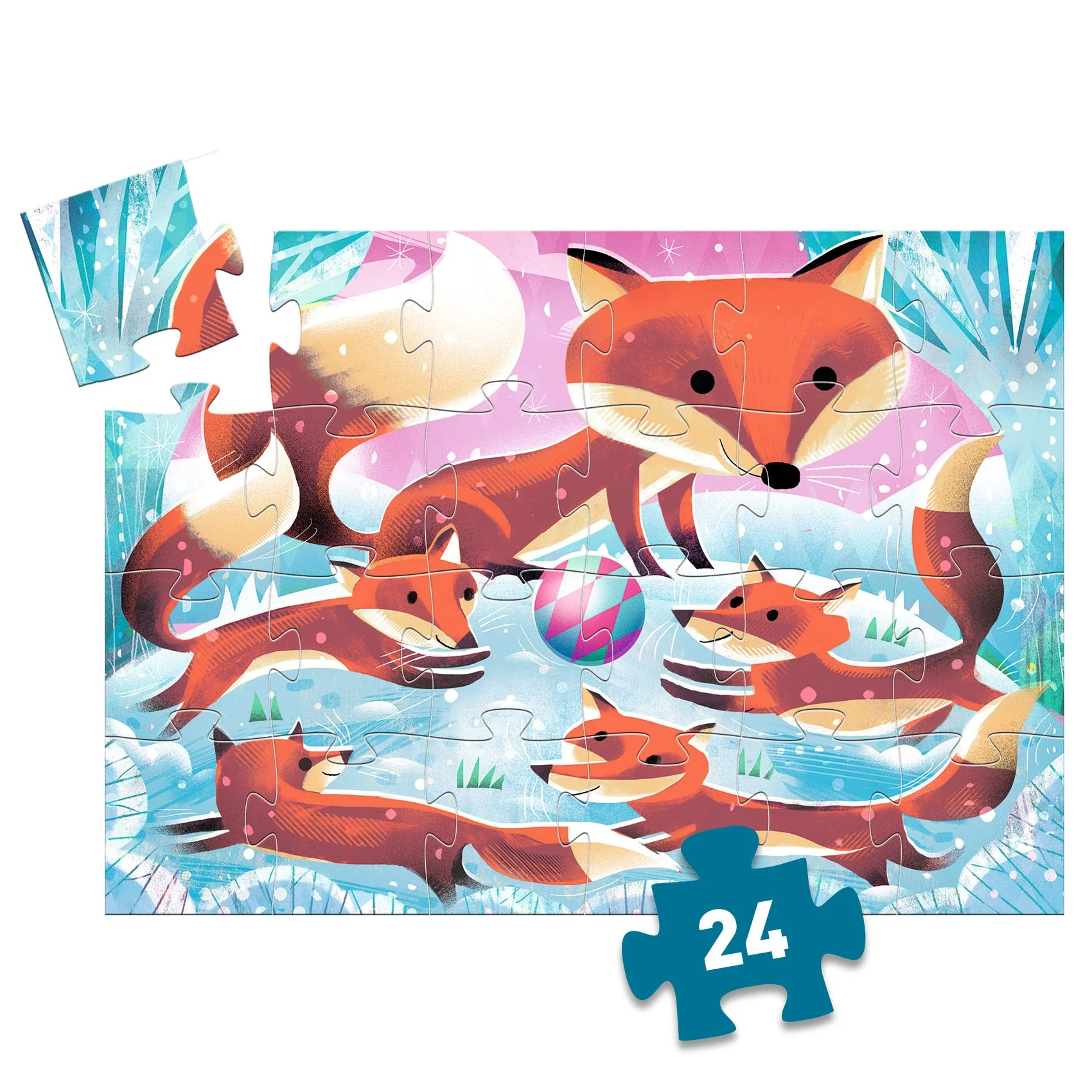 Djeco Puzzle malá liška Ginger - 24 pcs