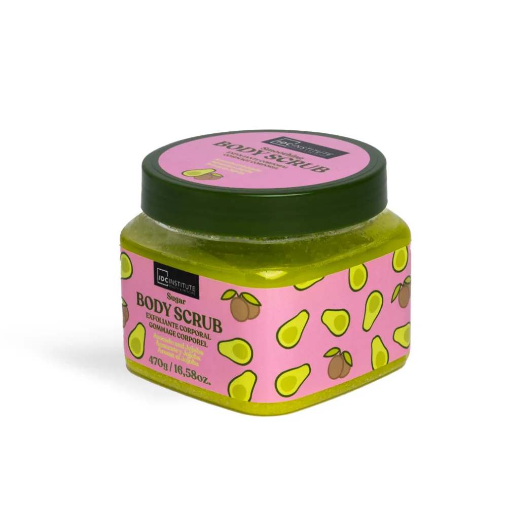 IDC Institute Tělový peeling Avokádo & Jojobový cukr 470 g