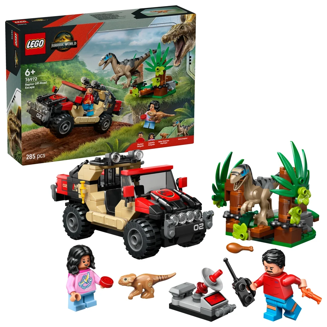 LEGO® Jurassic World 76972 Únik před raptorem v terénním autě