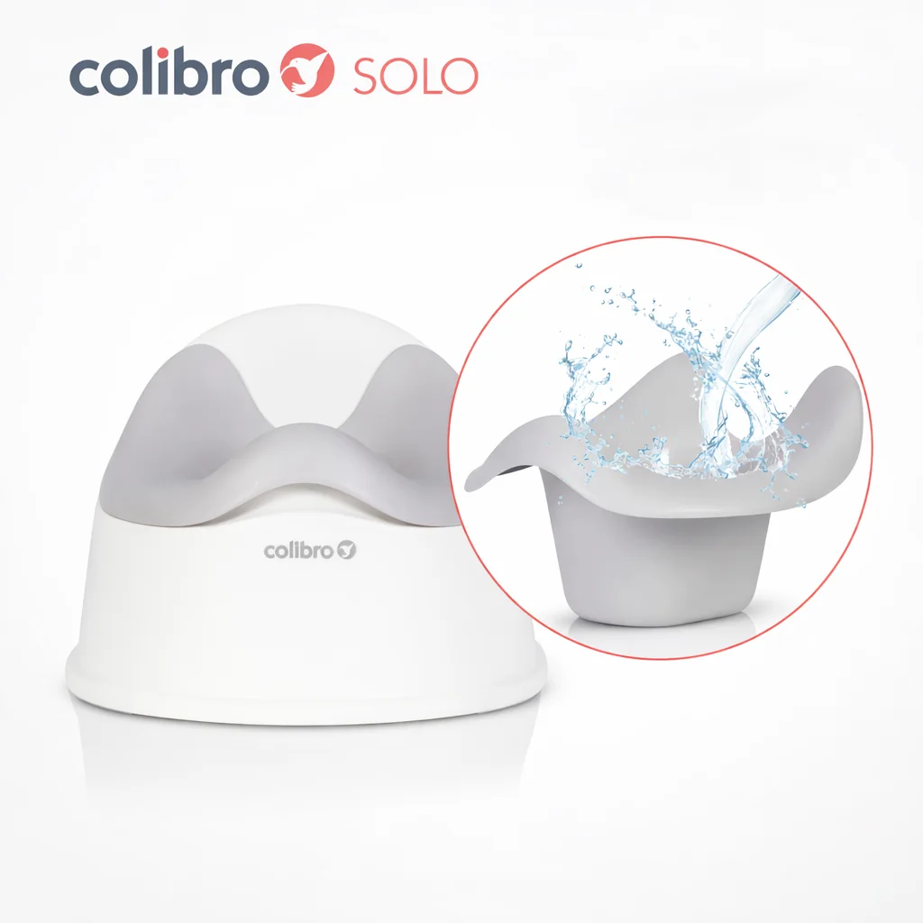 Colibro Dětský nočník, ergonomický Solo cool – šedý, bílý