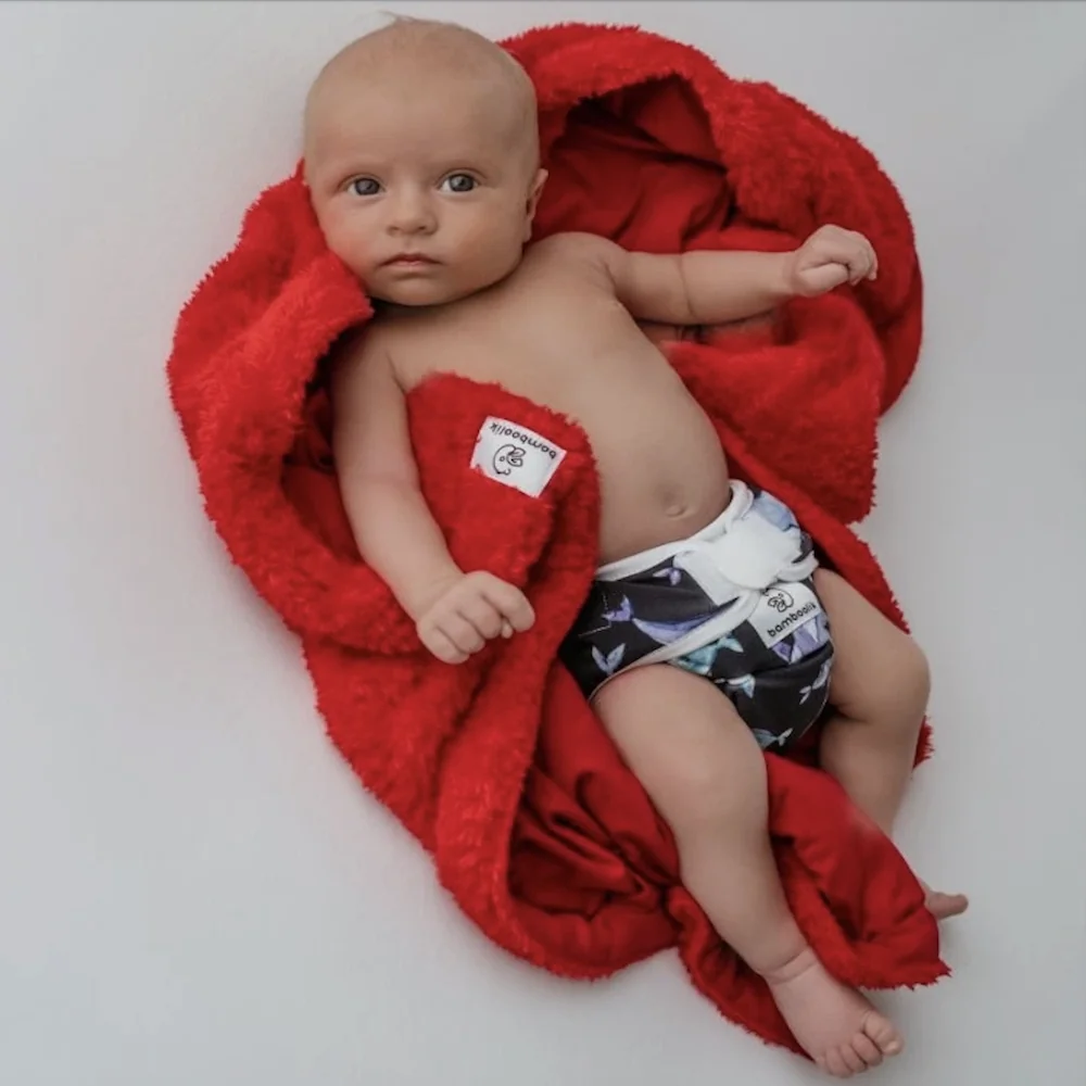 Bamboolik Bonding deka pro miminko 1 ks červená