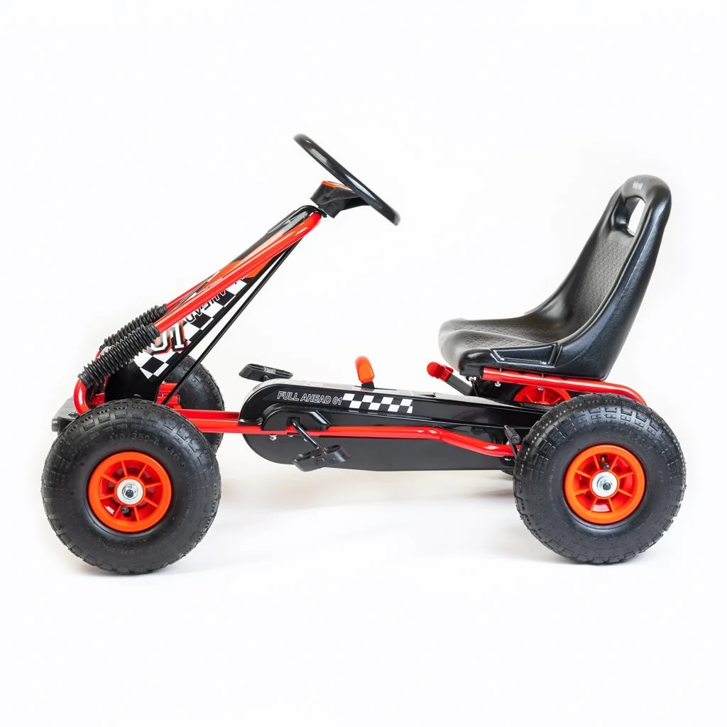 Baby Mix Dětská šlapací motokára Go-kart  Razor červená 