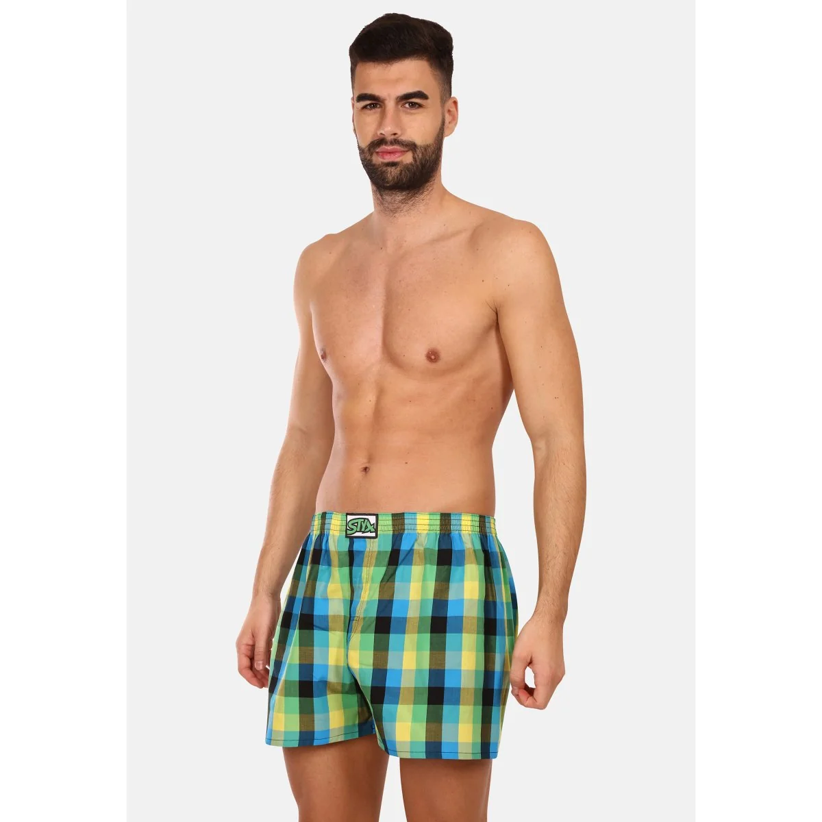 Styx Pánské trenky klasická guma vícebarevné (A936) XL