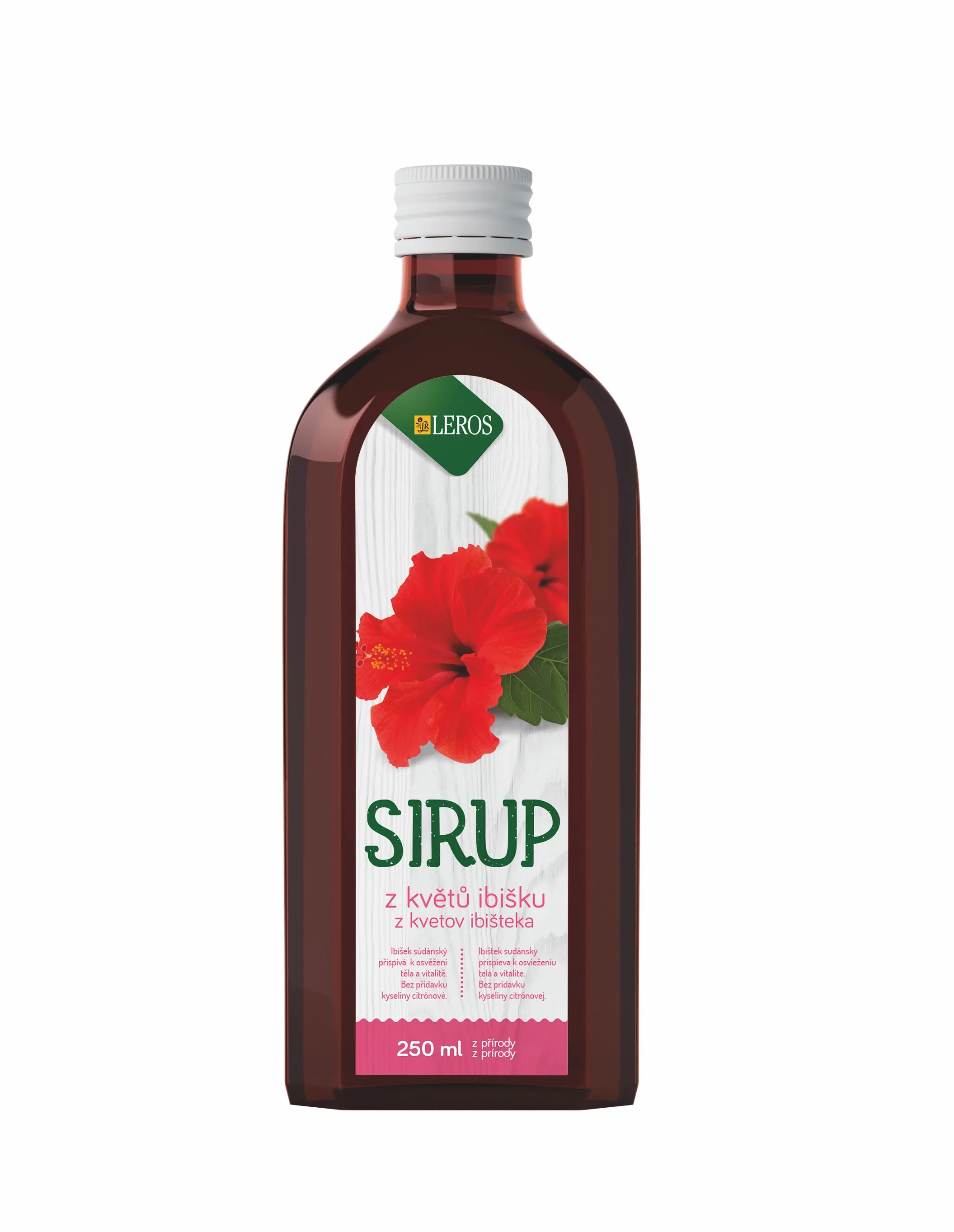 Leros Sirup z květů ibišku 250 ml