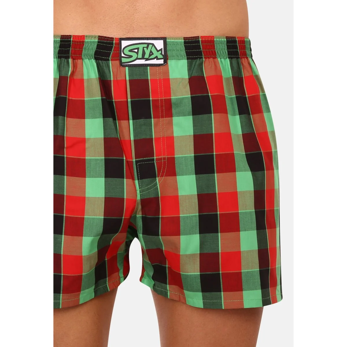 Styx 3PACK pánské trenky klasická guma vícebarevné (3A093338) XL