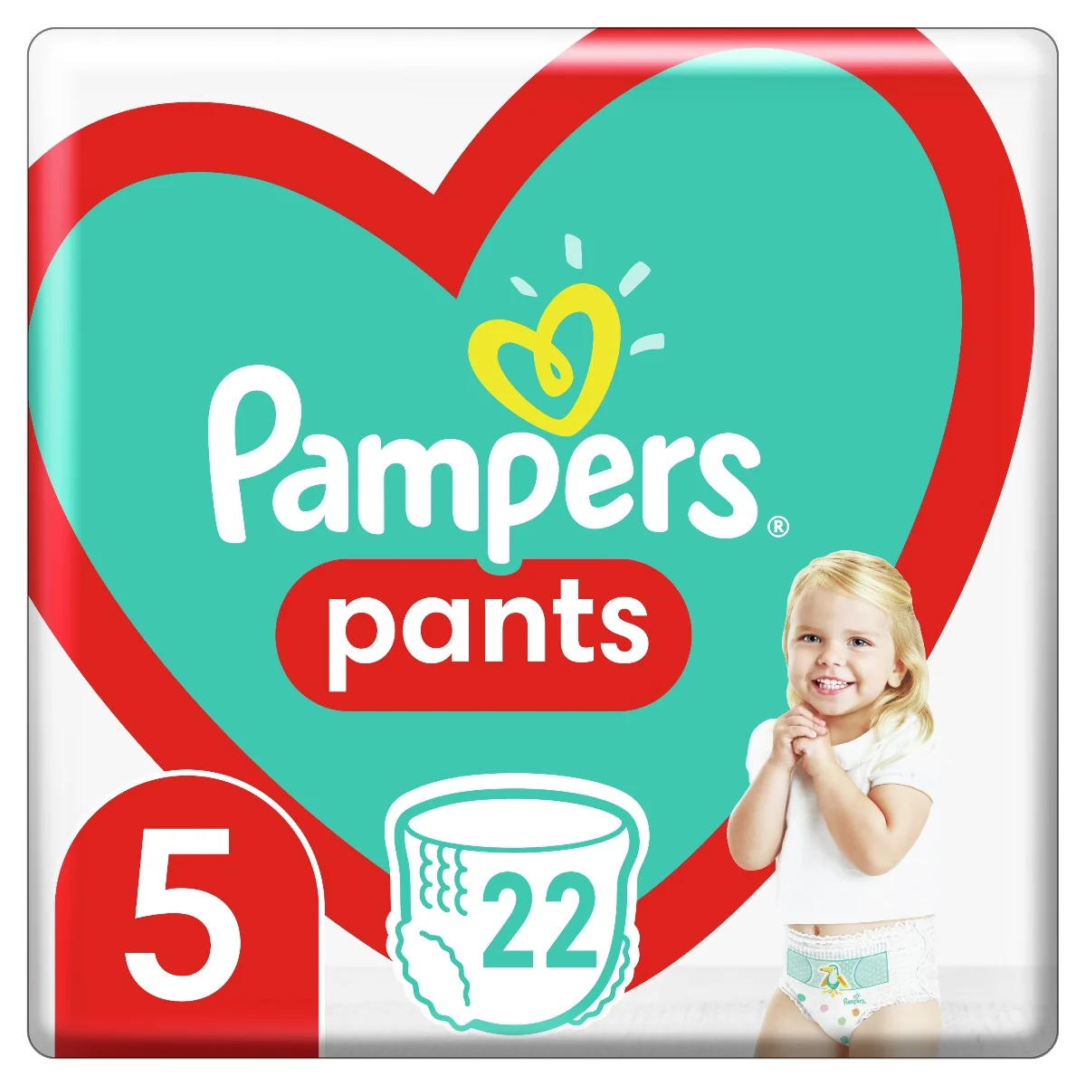 Pampers Pants vel. 5 12-17 kg plenkové kalhotky 22 ks