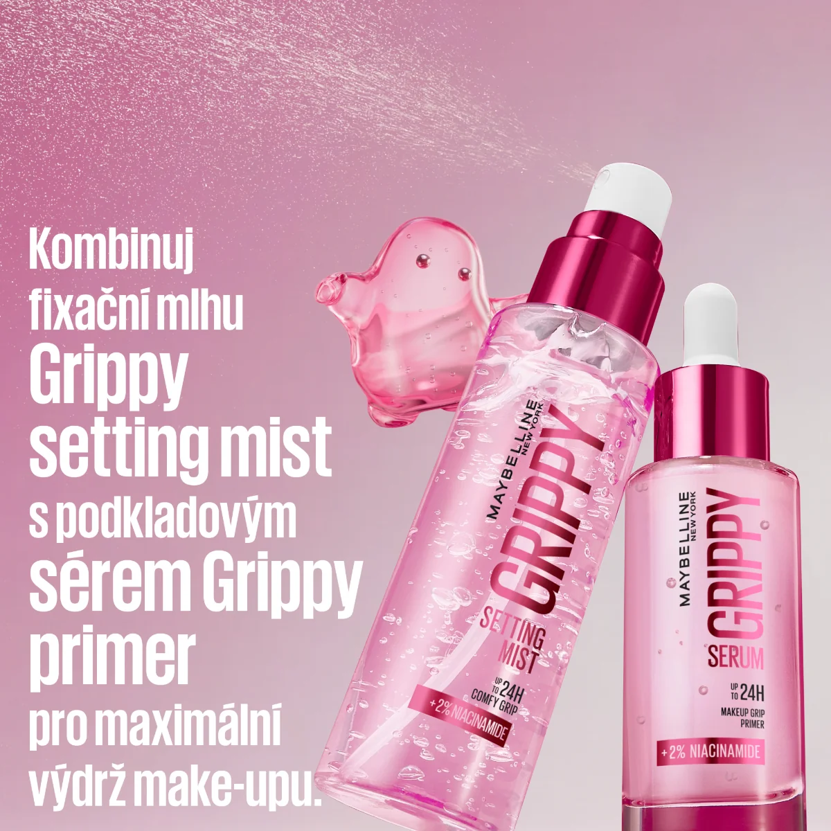 Maybelline Grippy Setting Mist fixační mlha 100 ml
