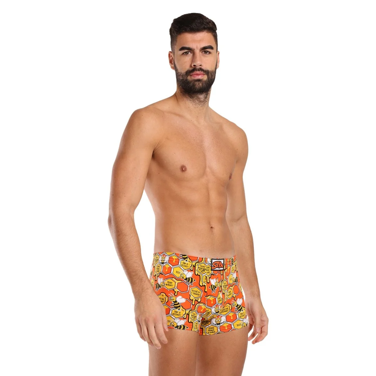 Styx Pánské boxerky art klasická guma včelky (Q1654) M