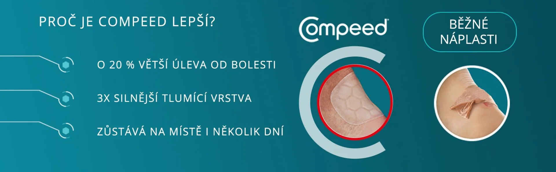 Compeed Náplast na puchýře sportovní – pata 5 ks