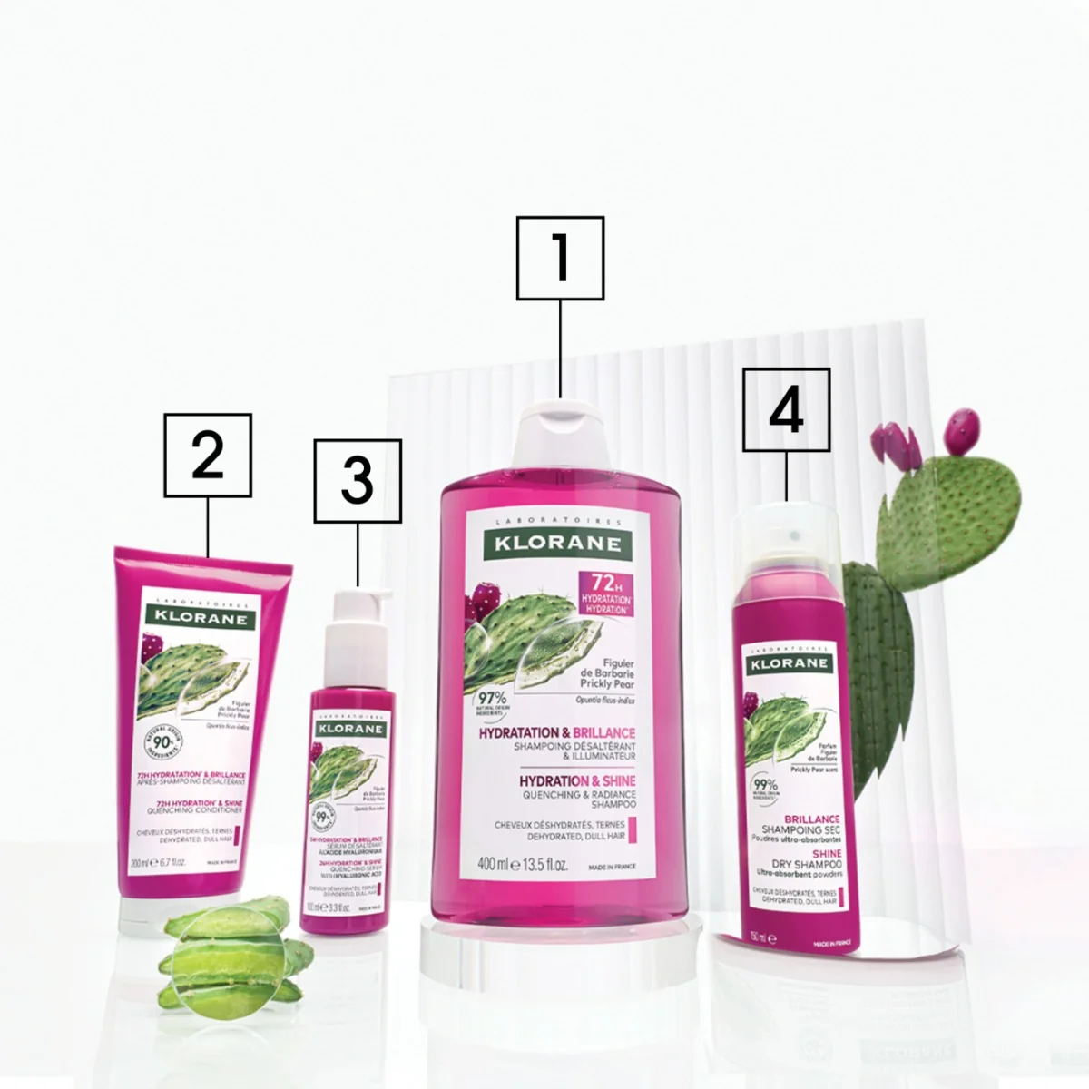 KLORANE Rozjasňující suchý šampon s opuncií 150 ml