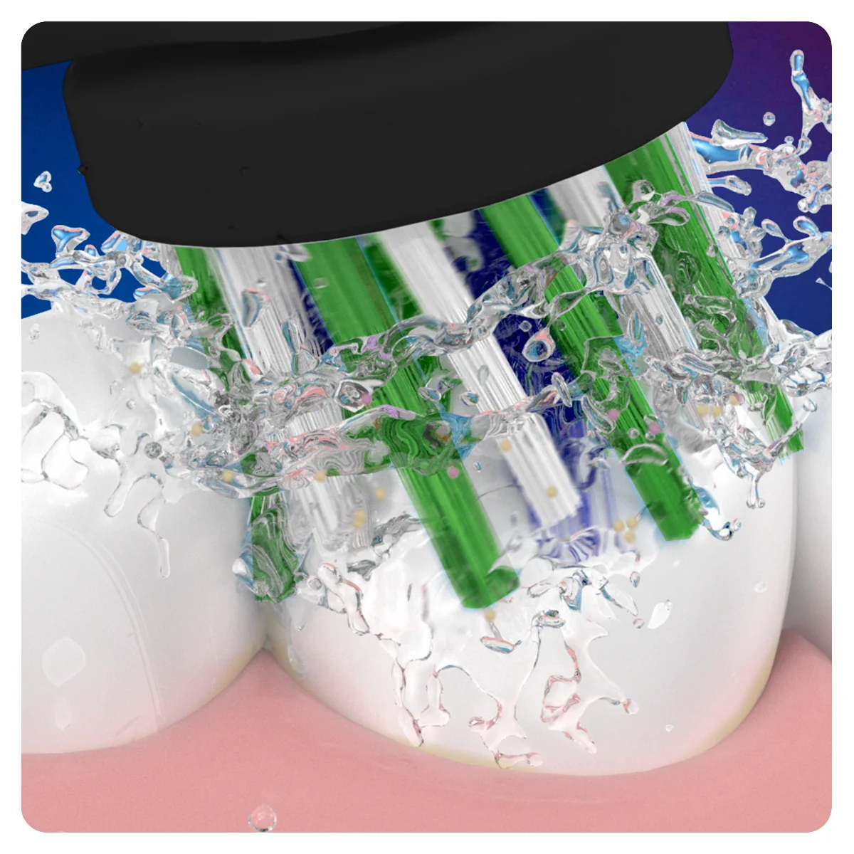 Oral-B EB 50-4 CrossAction náhradní hlavice s technologií CleanMaximiser 4 ks Black