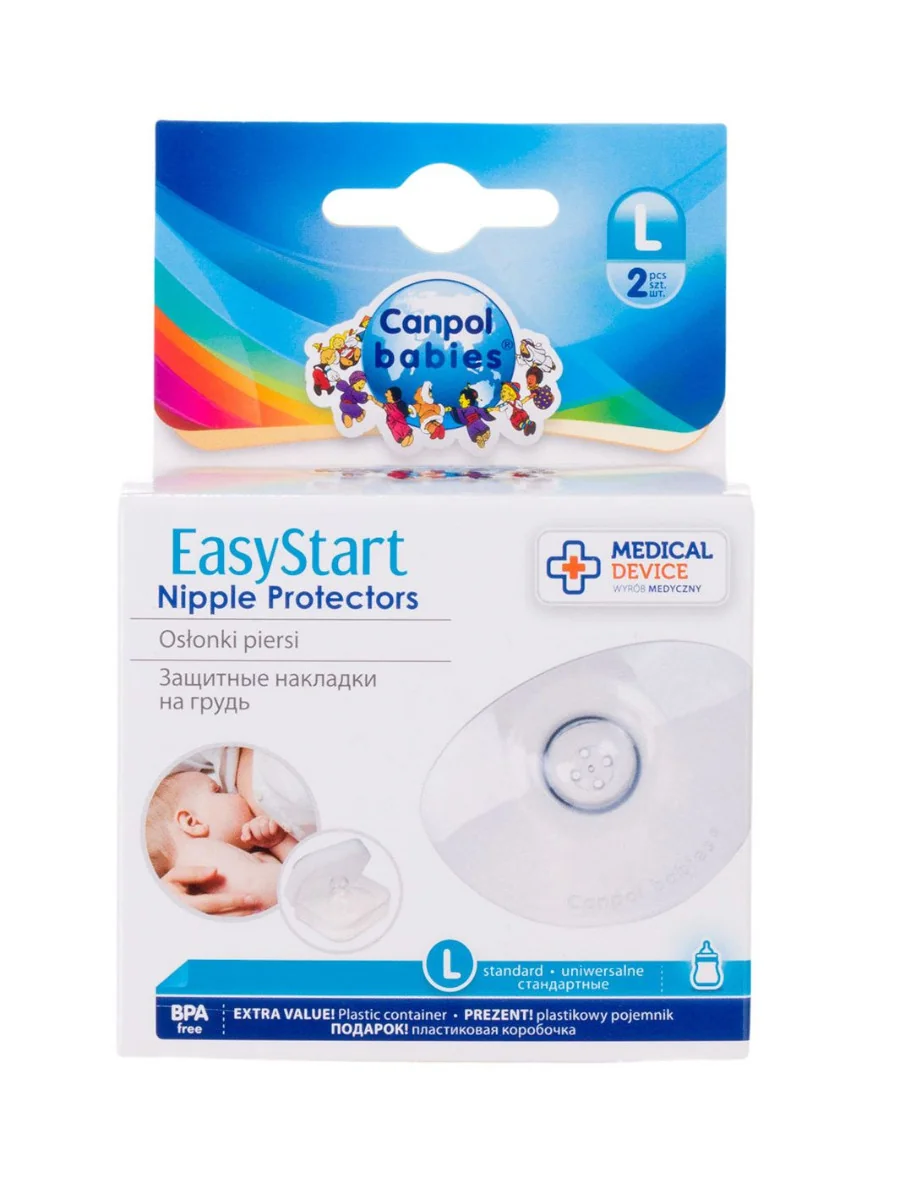 Canpol babies Chránič prsní bradavky PREMIUM univerzální vel. L 2 ks