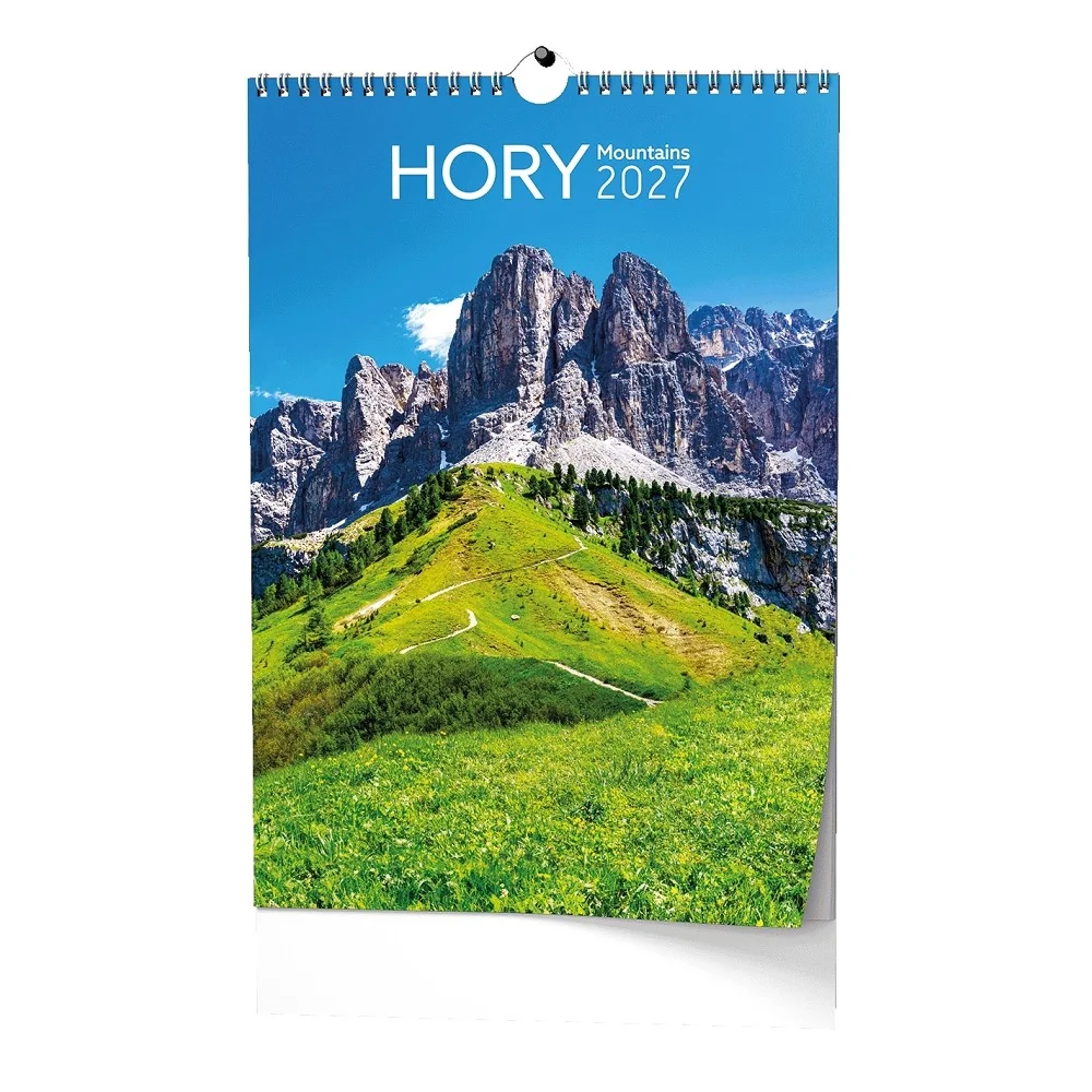 Baloušek Nástěnný kalendář Hory 2027 32 × 45 cm