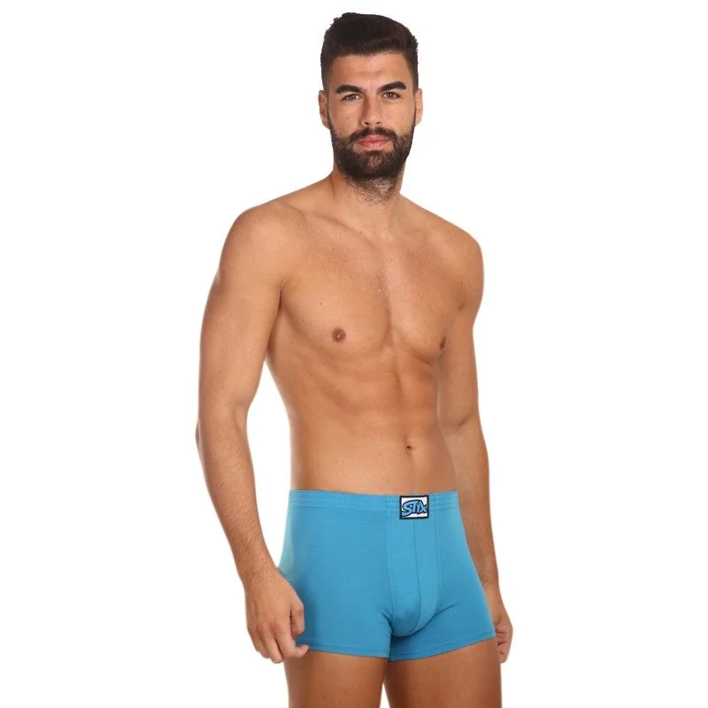 Styx Pánské boxerky klasická guma modré (Q969) M