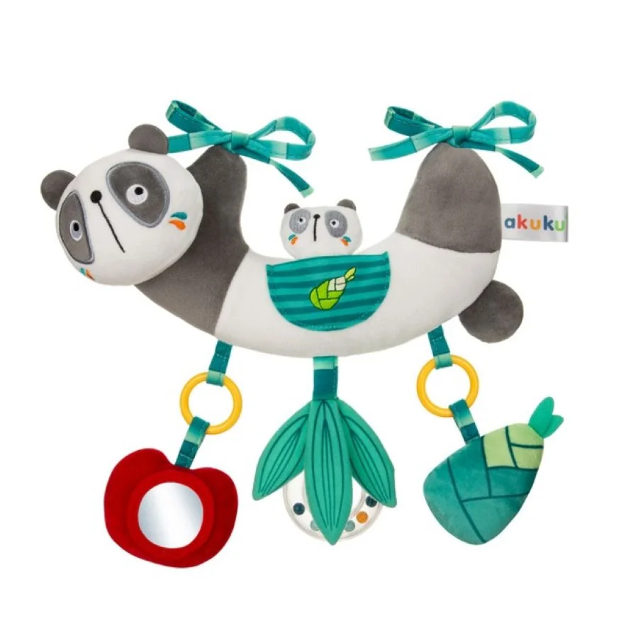 Akuku Senzomotorická  hračka pro miminko - Panda