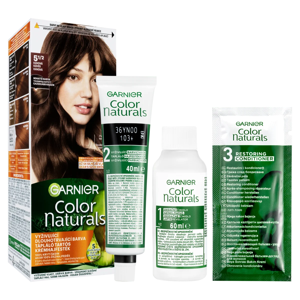 Garnier Color Naturals Permanentní barva na vlasy 5 1/2 kávová
