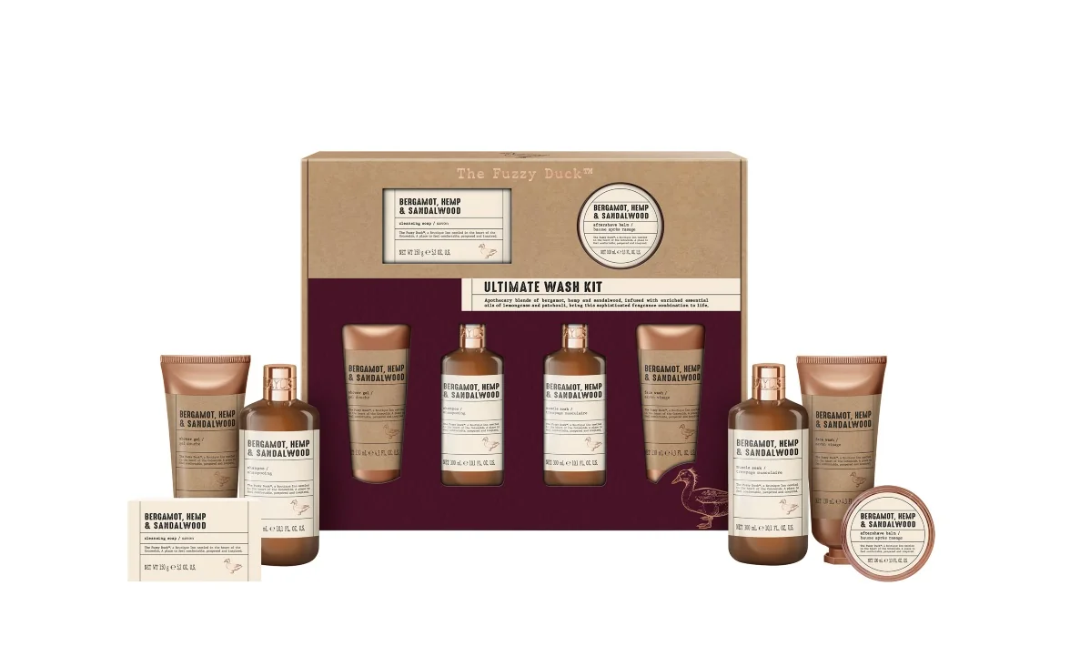 Baylis & Harding Pánská sada péče o tělo Bergamot, Konopí & Santalové dřevo 6 ks