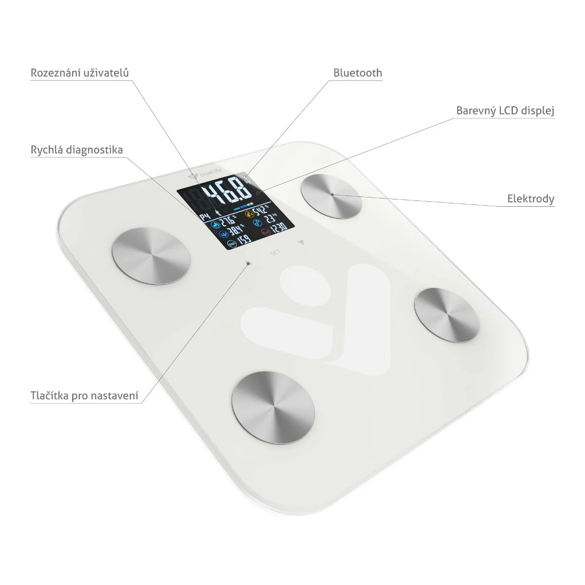 Truelife FitScale W6 BT osobní váha bílá