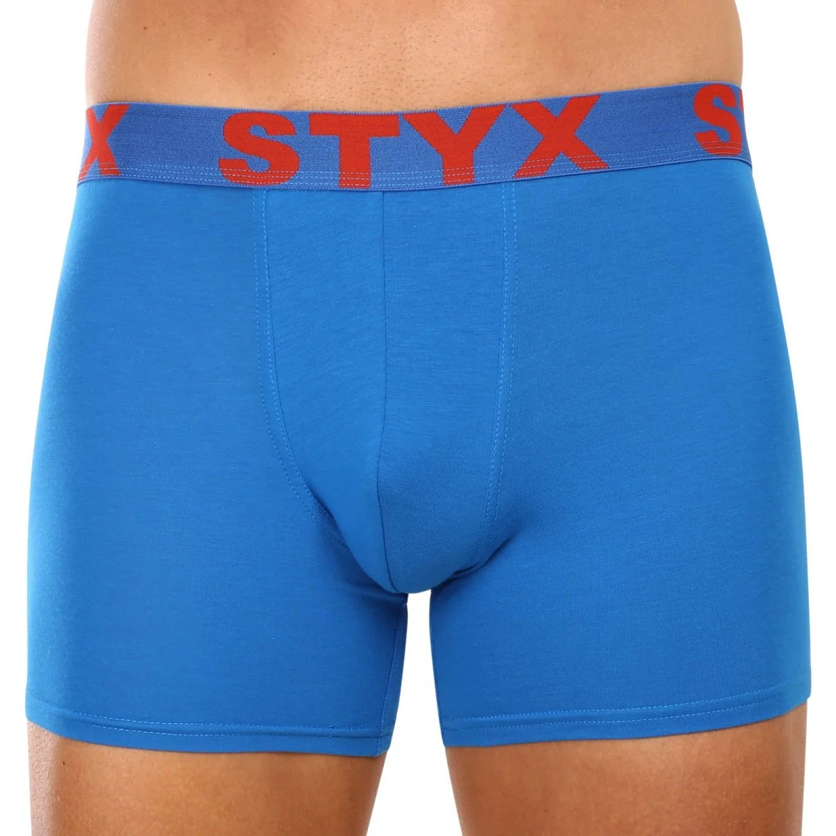 Styx 3PACK pánské boxerky long sportovní guma modré (3U1167) L
