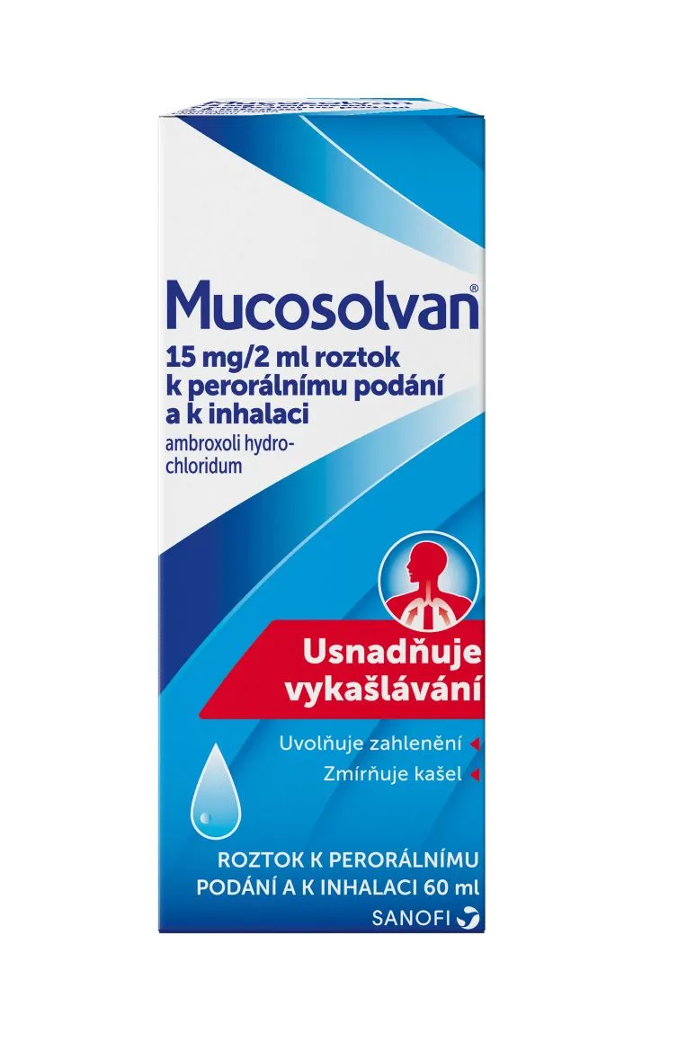 Mucosolvan 15 mg/2 ml roztok 60 ml