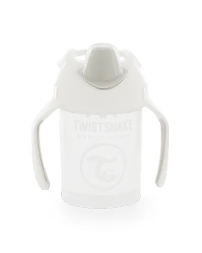 Twistshake Hrnek netekoucí učící 230 ml bílý