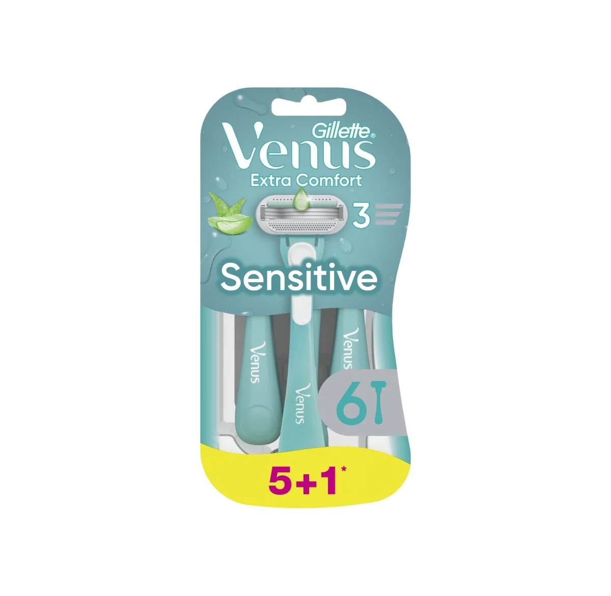 Gillette Venus Extra Comfort Sensitive pohotová holítka 6 ks