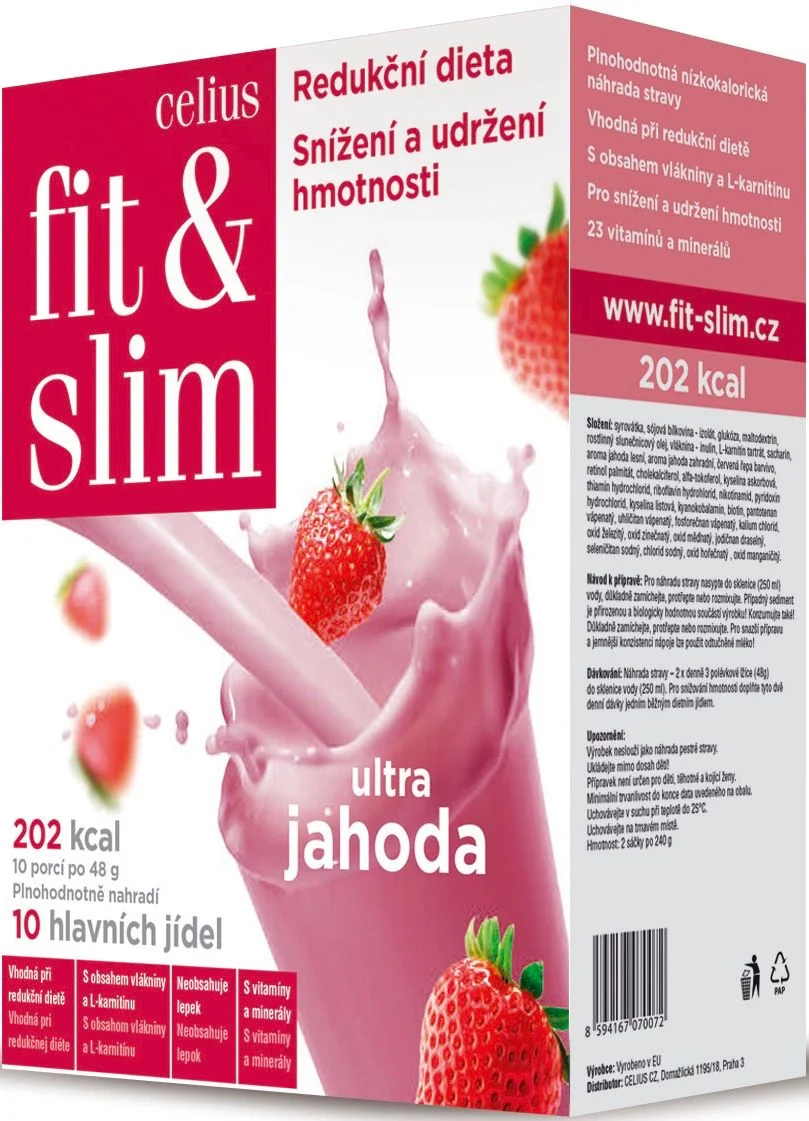 CELIUS Fit&Slim® Jahoda 2x240g