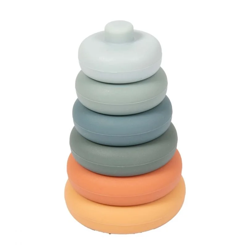Bo Jungle silikonová stohovací kousátka B-Silicone Rounds 