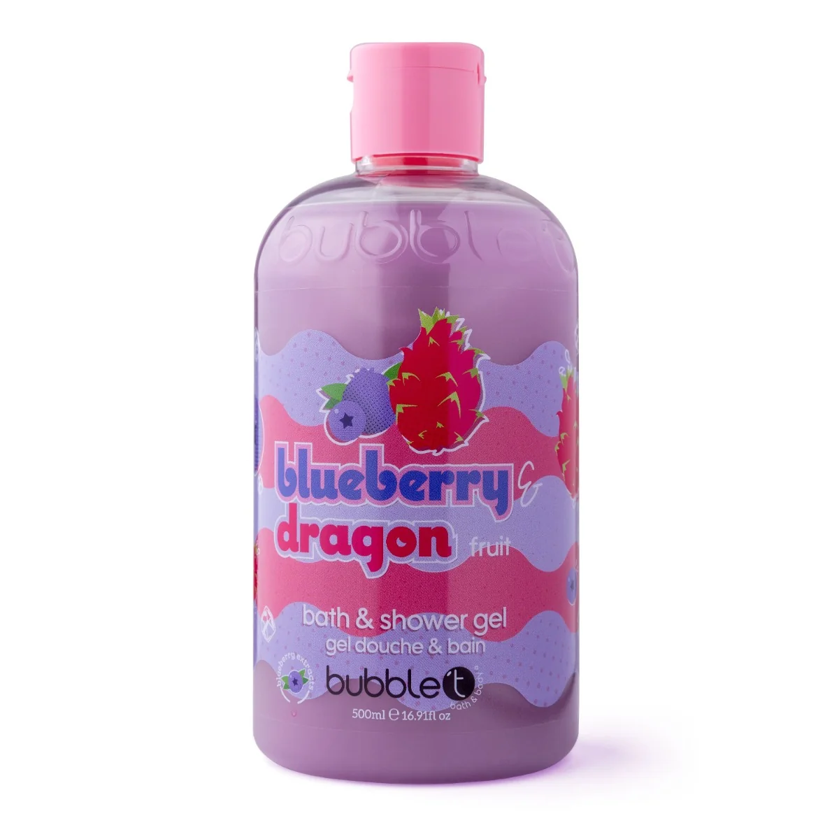 Bubble T Sprchový gel Borůvka & Dračí ovoce 500 ml