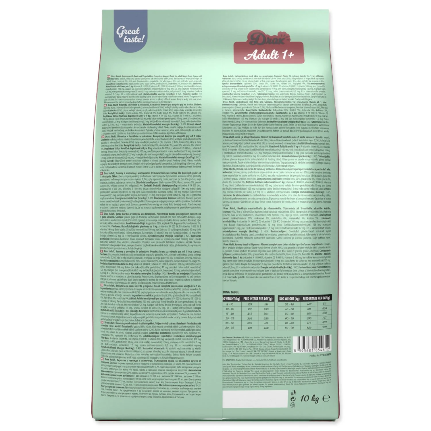 Drax Krmivo Adult s hovězím a se zeleninou 10kg