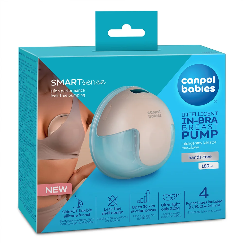 Canpol babies SmartSense Elektrická odsávačka mateřského mléka do podprsenky