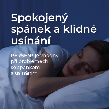 Spokojený spánek a klidné usínání. Persen je vhodný při problémech s usínáním. Spokojený spánek a klidné usínání. Persen je vhodný při problémech s usínáním.