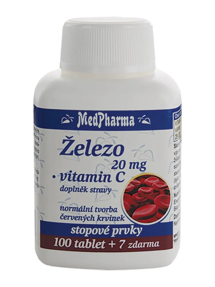 Medpharma Železo 20 mg + vitamin C