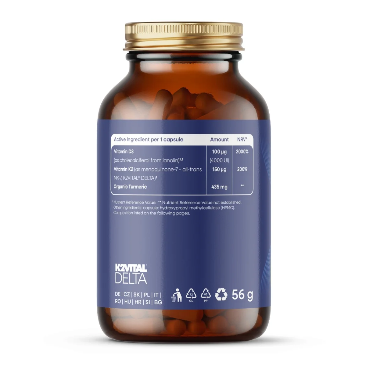 BrainMax Vitamin D3&K2 100 kapslí